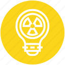 bulb, energy, idea, light, light bulb, nuclear, radiation