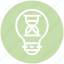 bulb, deadline, energy, hourglass, idea, light, light bulb 