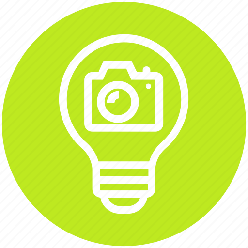 Bulb, camera, energy, idea, light, light bulb, photo icon - Download on Iconfinder