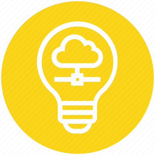 Bulb, cloud computing, data, energy, idea, light, light bulb icon - Download on Iconfinder