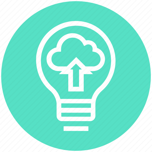 Bulb, cloud, energy, idea, light, light bulb, unloading icon - Download on Iconfinder