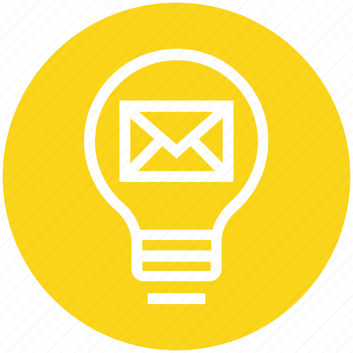 Bulb, energy, envelope, idea, letter, light, light bulb icon - Download on Iconfinder