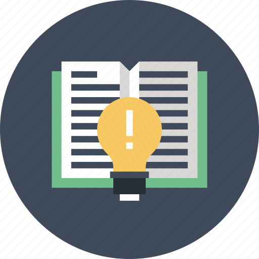 Book, bulb, education, idea, knowledge, learn, light icon - Download on Iconfinder