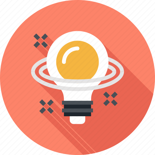 Bulb, discovery, idea, imagination, inspiration, light, planet icon - Download on Iconfinder