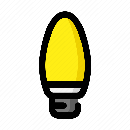 Lamp, led, light, energy saver, light bulb, bulb, yellow icon - Download on Iconfinder