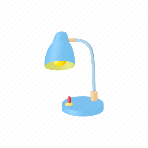 Cartoon, design, electric, equipment, furniture, lamp, table icon - Download on Iconfinder