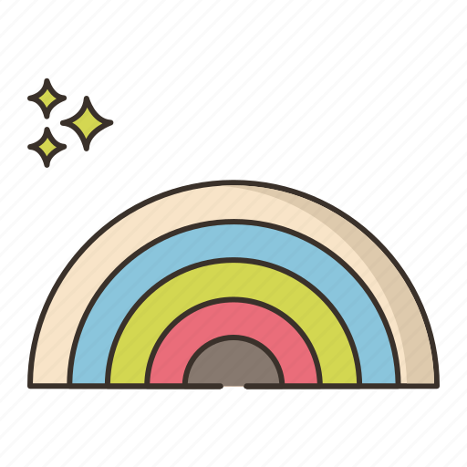 Rainbow, effect, light icon - Download on Iconfinder