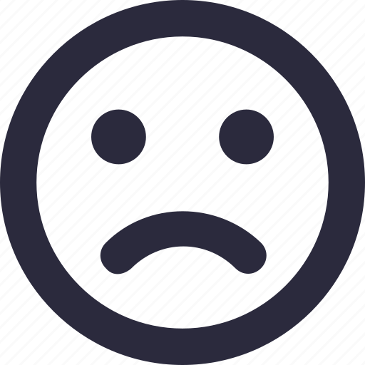 Emoticon, expressions, feeling, sad, sad smiley icon - Download on Iconfinder