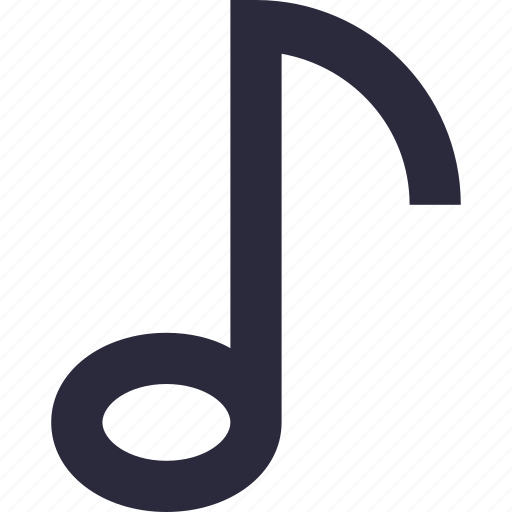 Eighth note, lyrics, music, music note, quaver icon - Download on Iconfinder