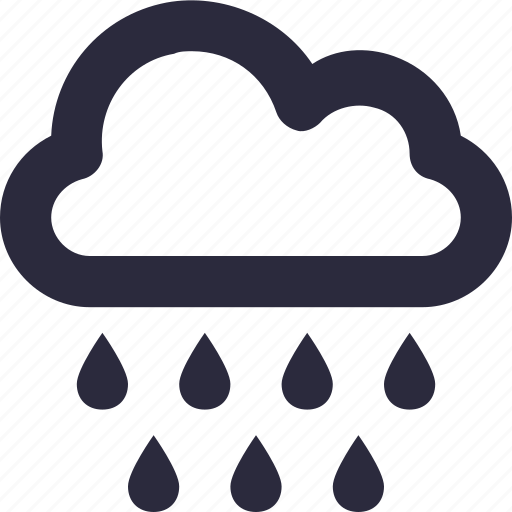 Cloud, rain drops, raining, sky, weather icon - Download on Iconfinder