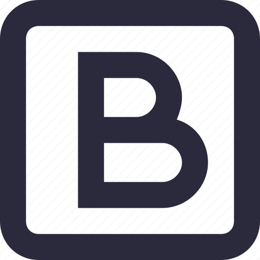 Alphabet, bold, edit, letter b, text icon - Download on Iconfinder