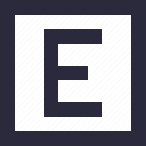 Alphabet, e, english, font, letter e, text icon - Download on Iconfinder