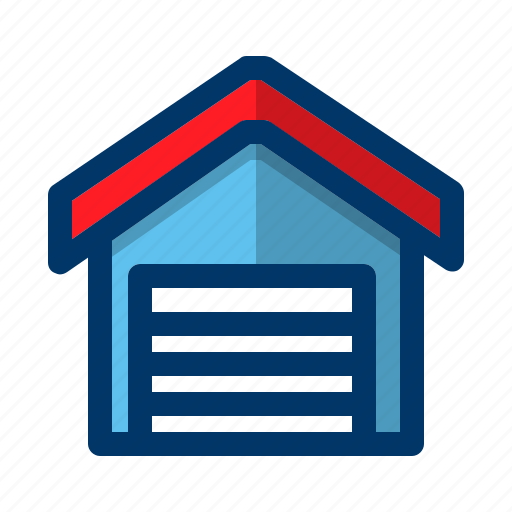 Garage, building, car, construction, transportation, vehicle icon - Download on Iconfinder