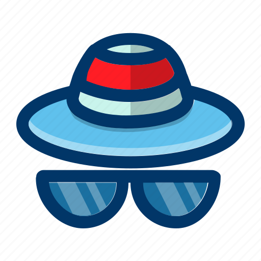 Hat, sun, sunglasses, forecast, sunny, weather icon - Download on Iconfinder