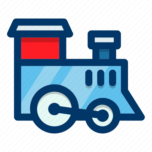 Toy, train, child, locomotive, transport, vehicle icon - Download on Iconfinder