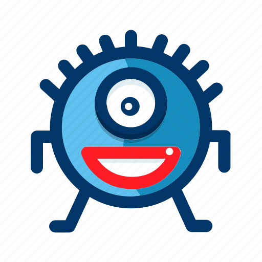 Monster, smiling, avatar, emoticon, face, halloween icon - Download on Iconfinder