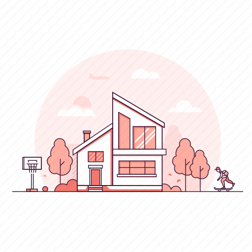 House, home, urban, architecture, building illustration - Download on Iconfinder