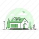 house, structure, country, building 