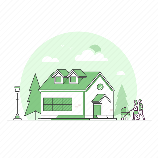 House, structure, country, building illustration - Download on Iconfinder