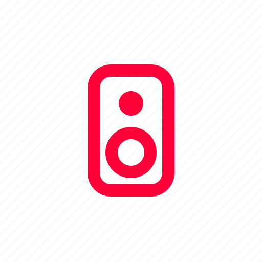 Ipod, line, loudspeaker, music, pink, speaker icon - Download on Iconfinder