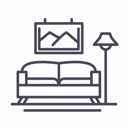 Property, guest room, sofa, furniture icon - Download on Iconfinder