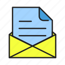 document, envelope, file, letter, mail, paper, post