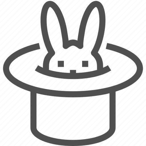 Focus, hat, magic, magician, rabbit, trick icon - Download on Iconfinder