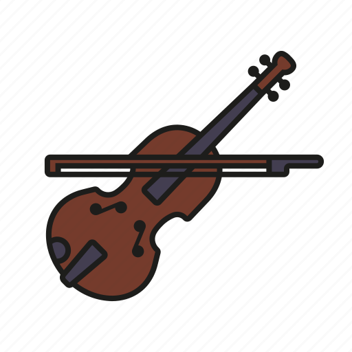 Bow, class, education, music, musical instrument, school, violin icon - Download on Iconfinder