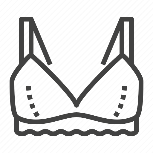 Bralette bra icon outline style Royalty Free Vector Image