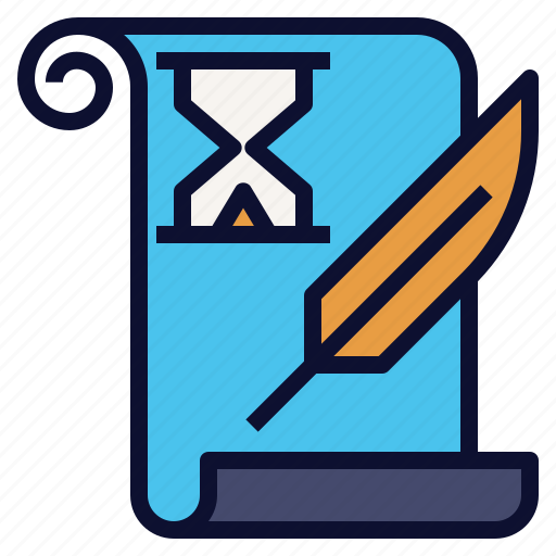 Ancient, history, past, scroll, time, write icon - Download on Iconfinder