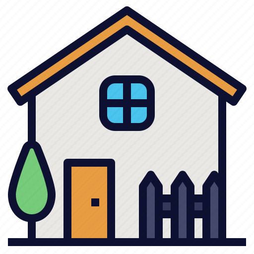 Estate, garden, home, house, household, real, rent icon - Download on Iconfinder
