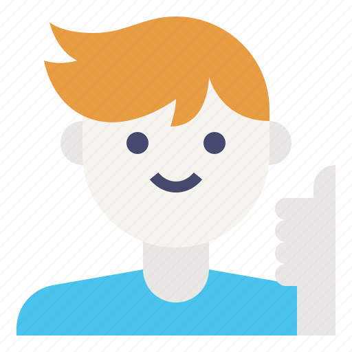 Adult, avatar, handsome, teen, thumbs, up, young icon - Download on Iconfinder