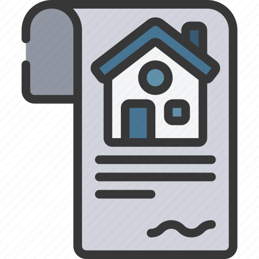 Contract, house, loans, mortgage icon - Download on Iconfinder