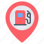 gas station, fuel station, location, pin, placeholder, map, gps 