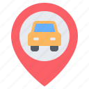car, taxi, location, pin, placeholder, map, gps