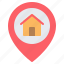 home, house, location, pin, placeholder, map, gps 