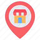 shop, store, location, pin, placeholder, map, gps