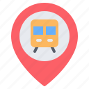 train, subway, station, location, pin, placeholder, map