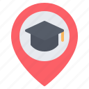 education, school, univeristy, location, pin, placeholder, map
