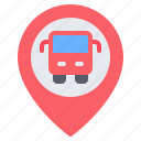 bus, stop, station, location, pin, placeholder, map