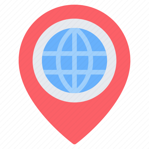 Globe, earth, world, location, pin, placeholder, map icon - Download on Iconfinder