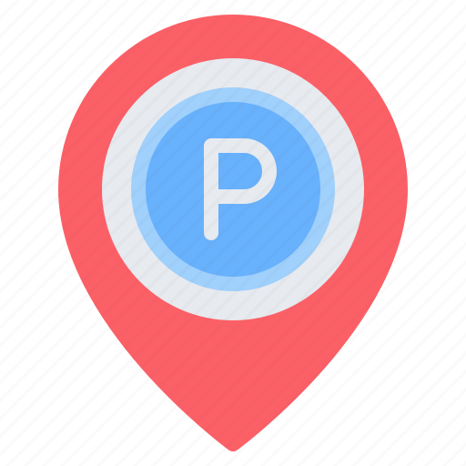 Parking, area, sign, location, pin, placeholder, map icon - Download on Iconfinder