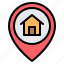 home, house, location, pin, placeholder, map, gps 