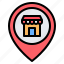 shop, store, location, pin, placeholder, map, gps 