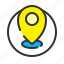 gps, location, map, pin 