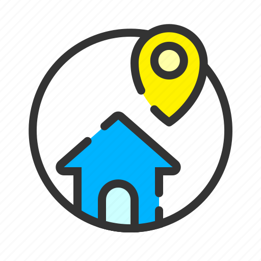 Gps, home, house, location, pin icon - Download on Iconfinder