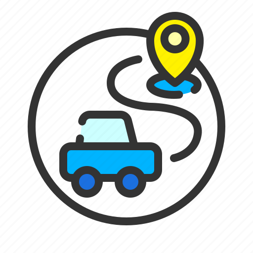 Car, gps, location, map, pin icon - Download on Iconfinder