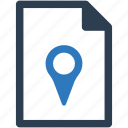 address, pin, file, document, location