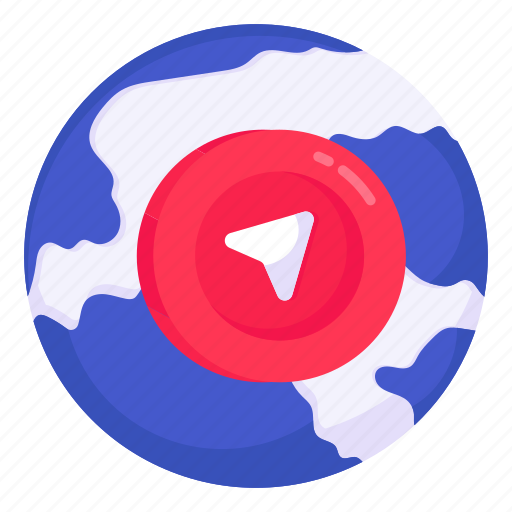 Global location, direction, gps, navigation, geolocation icon - Download on Iconfinder