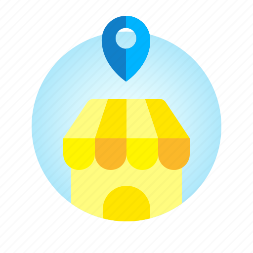 Gps, location, pin, shop, store icon - Download on Iconfinder